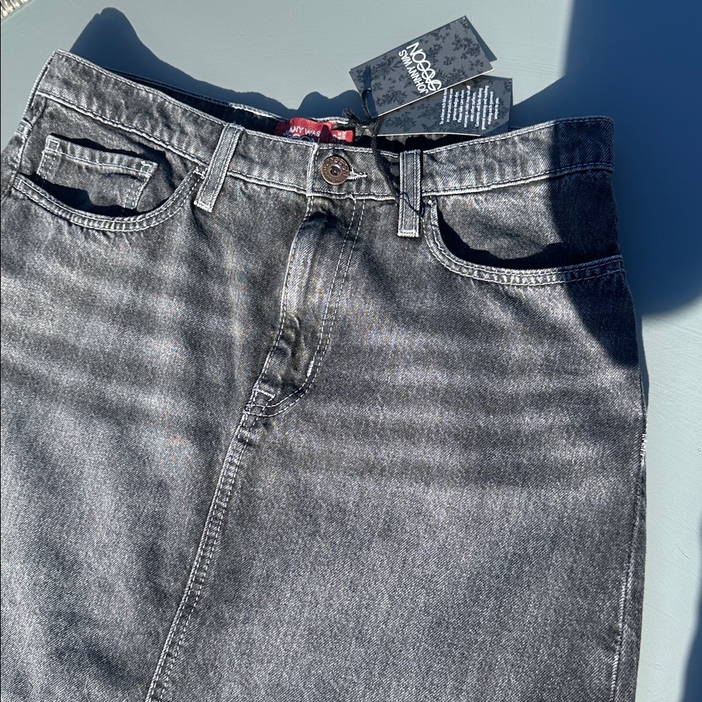 Johnny Was Sassoon Vienna back washed denim hi lo maxi skirt NWTS size 30” - Picture 8 of 9